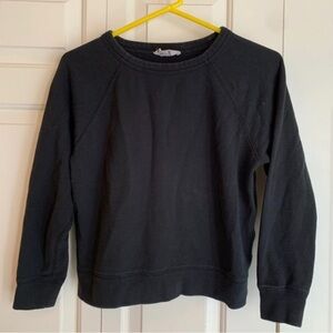Everlane Black Lightweight French Terry Crew